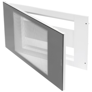 DOMO CENTER - ENCLOSURE - 40 MODULES - DOOR SMOKED TRANSPARENT GLASS - WHITE RAL 9003