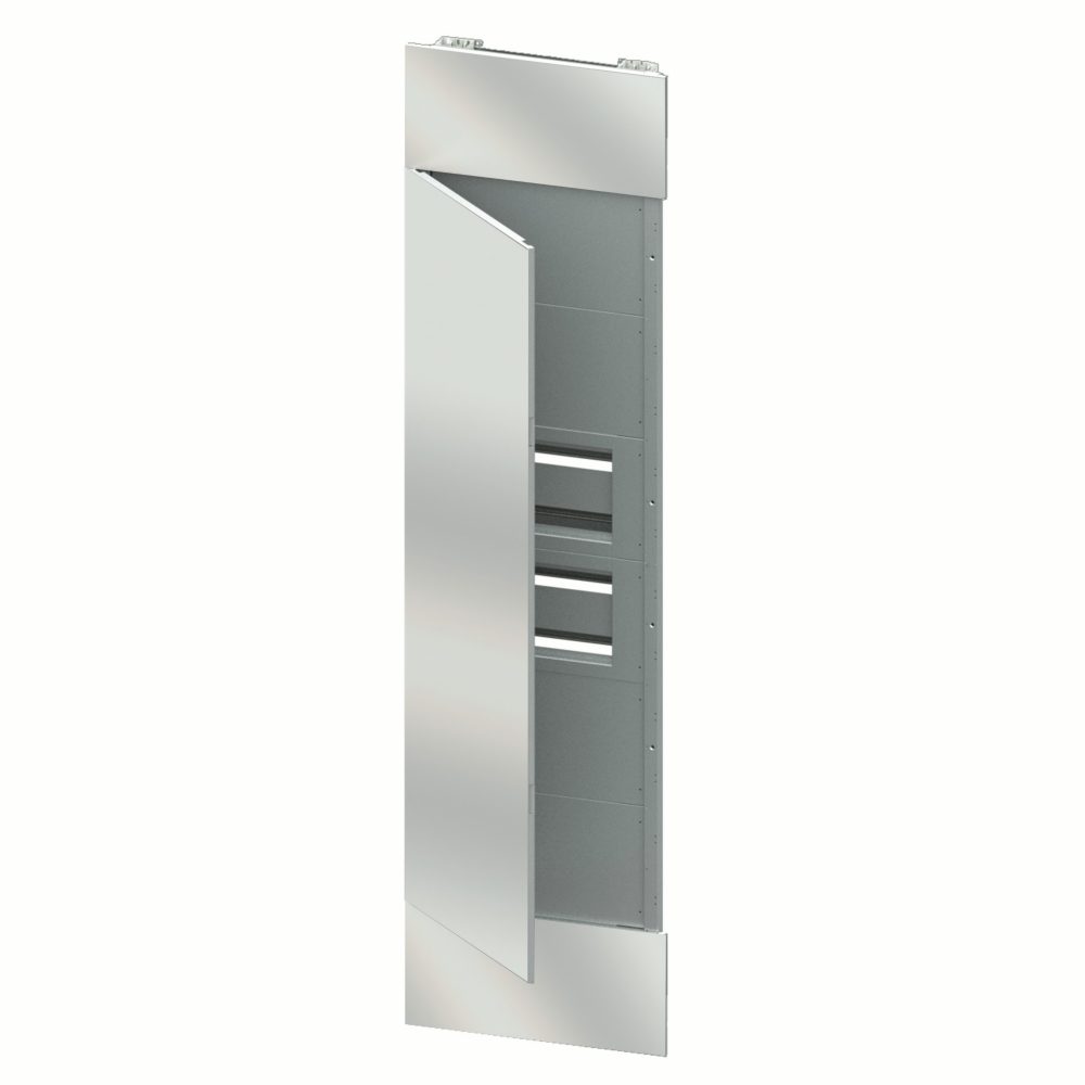  domo center - voorpaneelkit - deur met spiegelafwerking - 2 kasten 40 module - h.2700 - wit metaal ral9003