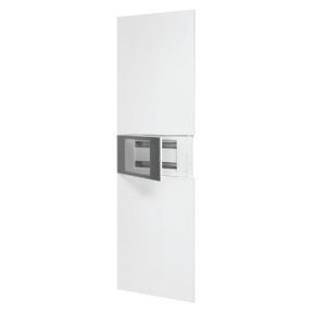 DOMO CENTER - KIT FRONTAL - SANS PORTE - 1 COFFRET 40 MODULES - H.2400 - MÉTAL - BLANC RAL 9003