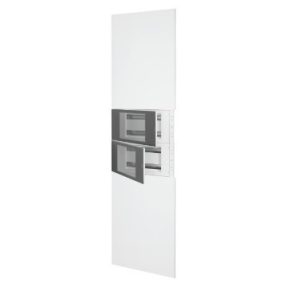 DOMO CENTER - KIT FRONTALE - SENZA PORTA - 2 CENTRALINI 40 MODULI - H.2700 - METALLO - BIANCO RAL 9003