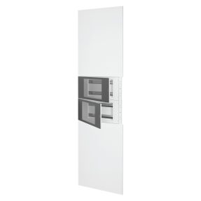 domo center - kit frontal - sans porte - 2 coffrets 40 modules - h.2700 - métal - blanc ral 9003