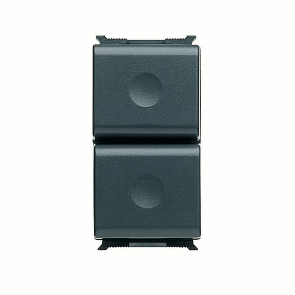  push-button 1p 250v ac - no 16a double push-button 25x22,5 mm - 1 module - playbus