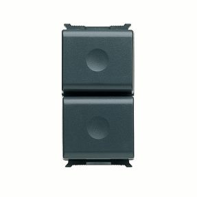 buton 1p 250v ac - no 16a çi̇ft buton 25x22,5 mm - 1 modül - playbus