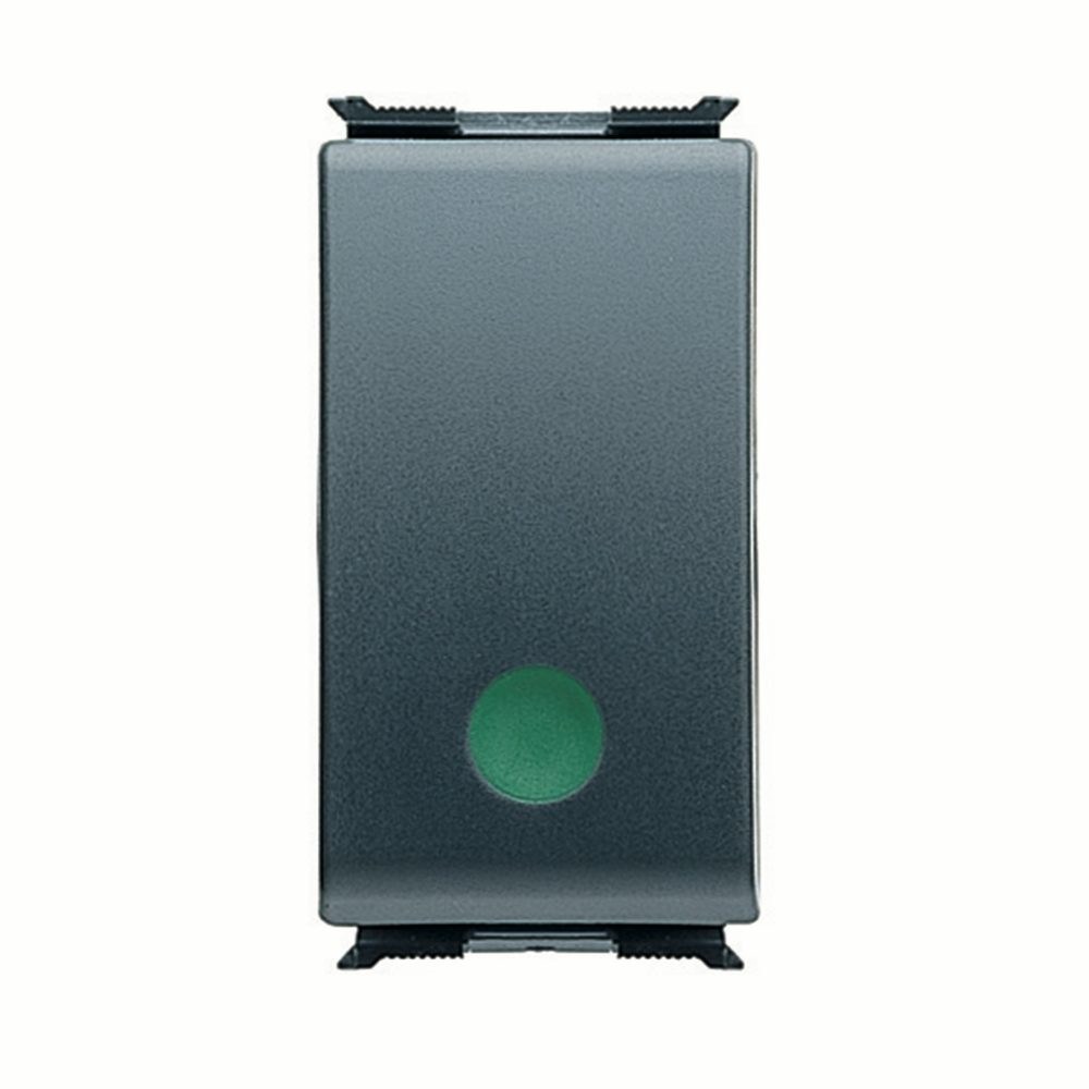  push-button 1p 250v ac - 10a auxiliares contact nc - start - green - 1 module - playbus