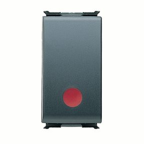 buton 1p 250v ac - 10a yardimci kontak no - dur - kirmizi - 1 modül - playbus