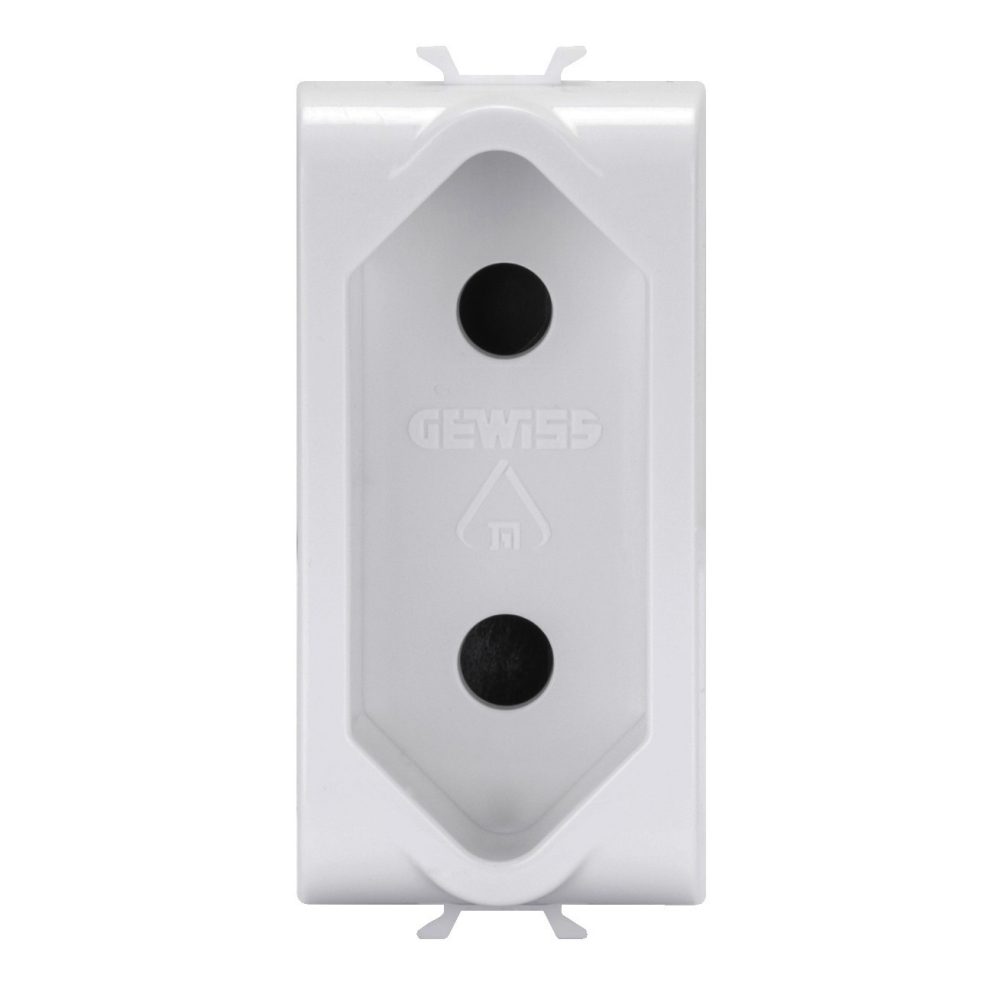 zásuvka dle izraelské normy 250 v ac – 2p 10 a – 1 modul – matná bílá – chorusmart