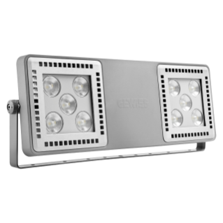 SMART [4] 2.0 FL - 5+5 LED - MÉDIUM 60° - RGBW - DMX - 220/240 V 50/60 Hz - IP66 - CLASSE I - GRIS RAL 7037