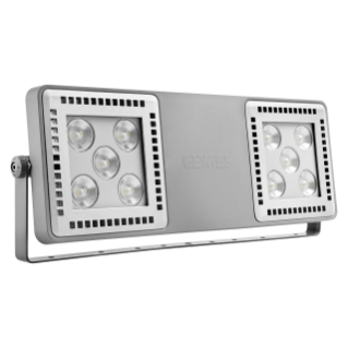 SMART [4] 2.0 FL - 5+5 LED - MEDIUM 60° - RGBW - DMX - 220/240 V 50/60 Hz - IP66 - CLAS I - GREY RAL 7037