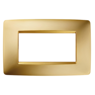PLACA ONE - EN TECNOPOLÍMERO METALIZADO - 4 MÓDULOS - ORO - CHORUS