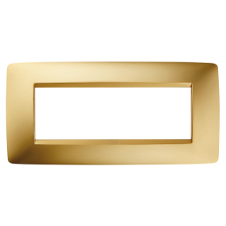 PLACA ONE - EN TECNOPOLÍMERO METALIZADO - 6 MÓDULOS - ORO - CHORUS