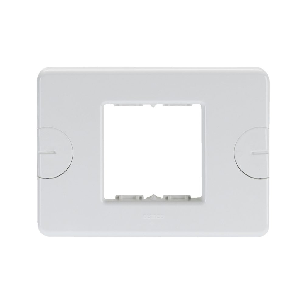  placa compact - autoportante - 2 módulos - blanco nube - system