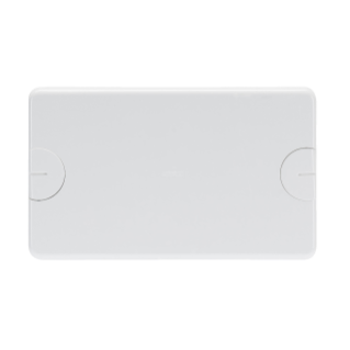 BLANK PLATE FOR RETTANGOLARI FLUSH-MOUNTING BOXES - 6 GANG (3+3 OVERLAPPING) - WITH SCREW - CLOUD WHITE