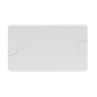 BLANK PLATE FOR RETTANGOLARI FLUSH-MOUNTING BOXES - 6 GANG (3+3 OVERLAPPING) - WITH SCREW - TONER BLACK