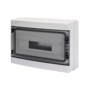 AUFPUTZVERTEILER 18TE IP65 MIT KLEMMENLEISTEN