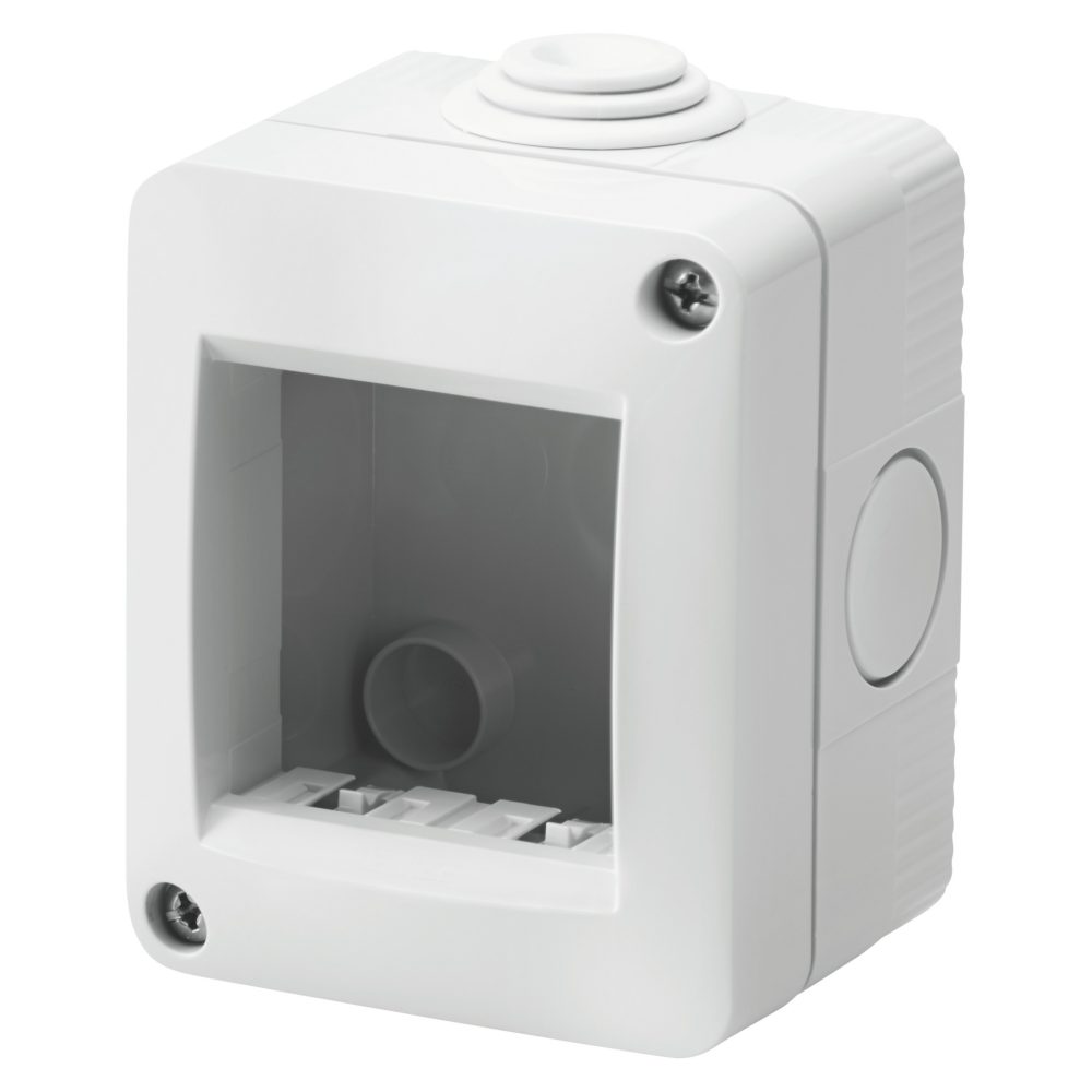  contenitore autoportante vuoto - protetto ip40 2 posti - grigio ral 7035 - chorusmart