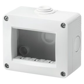 contenitore autoportante vuoto - protetto ip40 3 posti - grigio ral 7035 - chorusmart