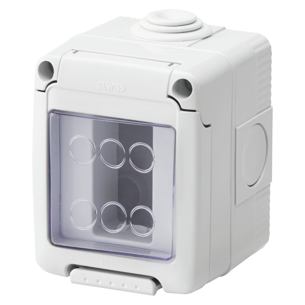  vodotěsný rozvaděč pro zařízení system – 1 modul – šedá ral 7035 – ip55