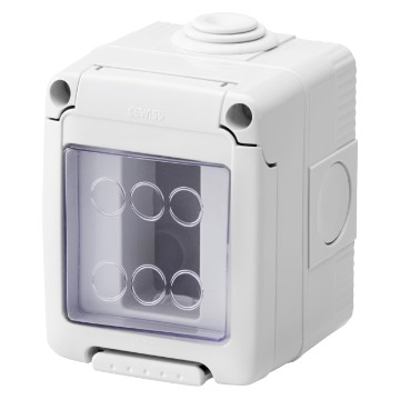 Doze etanşe pentru aplicaţii fixe sau mobile - Gri RAL 7035 - IP55