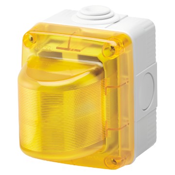 Elektronische Blinkleuchten - Max. 25W - Grau RAL 7035 - IP55 Elektronische Blinkleuchten - Max. 25W - Grau RAL 7035 - IP55