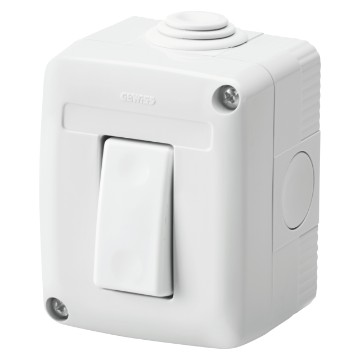 Geschützte Gehäuse mit SYSTEM Geräten - Grau RAL 7035 - IP40 - 250V ac Geschützte Gehäuse mit SYSTEM Geräten - Grau RAL 7035 - IP40 - 250V ac