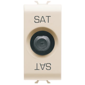 Coaxial TV-SAT sockets (5-2400 MHz) class A shielding - female F connector Coaxial TV-SAT sockets (5-2400 MHz) class A shielding - female F connector