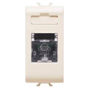 conector telefónico norma internacional - rj11 toolless - 1 módulo - marfil - chorusmart