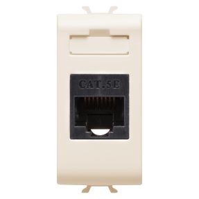 rj45 contactdoos - categorie 5e - utp - 1 module - ivoor - chorusmart