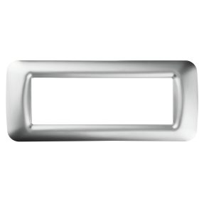 RÁMEČEK TOP SYSTEM – Z LESKLÉHO TECHNOPOLYMERU – 6 MODULŮ – MĚKKÝ CHROM – SYSTEM