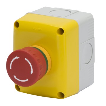 Contenedores con pulsador - Color Gris RAL 7035 - IP66