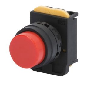 MOMENTARY PUSH-BUTTON WITHOUT ROUND GUARD - RED