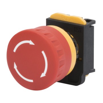 Botões de emergência tipo cogumelo - Ø 40 mm
