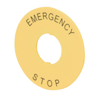 PALTE - MASHROOM-HEAD EMERGENCY BUTTON - ROUND - YELLOW