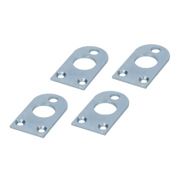 Set de 4 placas metálicas para fijación a pared Set de 4 placas metálicas para fijación a pared
