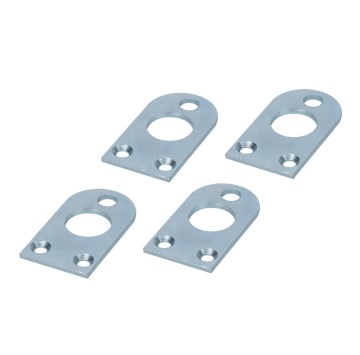 Set of 4 metal brackets for wall-mounting fixing Set of 4 metal brackets for wall-mounting fixing