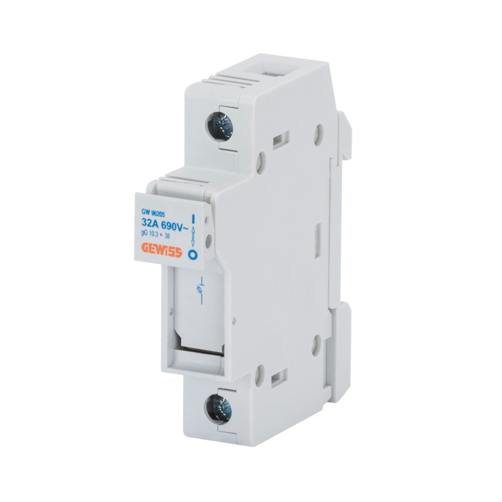  portafusibile sezionabile - 1p 8,5x31,5 400v 20a - 1 modulo
