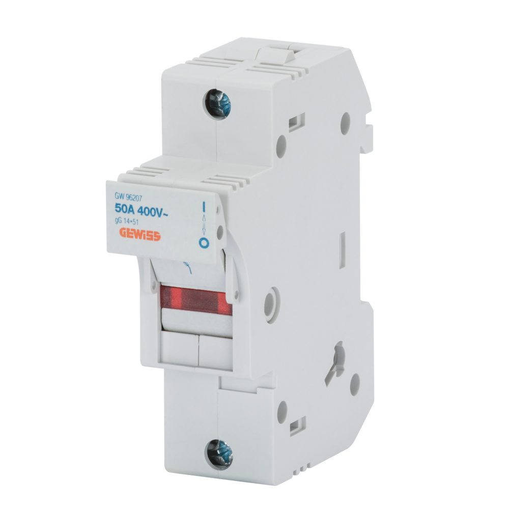  portafusible seccionable - 1p 14x51 690v 50a - 1,5 modulós