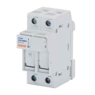 DISCONNECTABLE FUSE-HOLDER - 1P+N 8,5X31,5 400V 20A - 2 MODULES