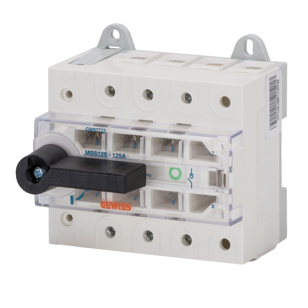  switch disconnector - mss 125 - 3p 125a 400v - 6 modules