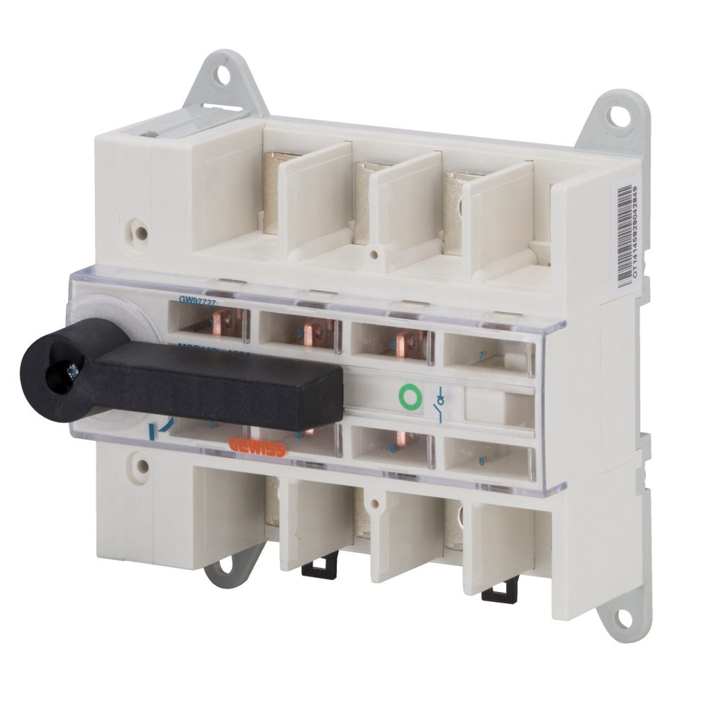  interruttore di manovra sezionatore - mss 160 - 3p 160a 400v - 8 moduli