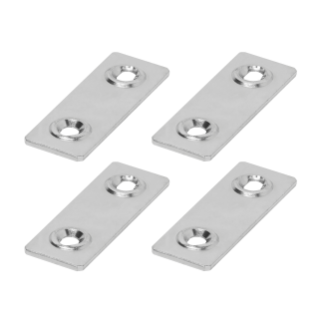 4 PLATE AND SCREW FOR SIDE BY SIDE USE OF STRUCTURE - WALL MOUNTING
