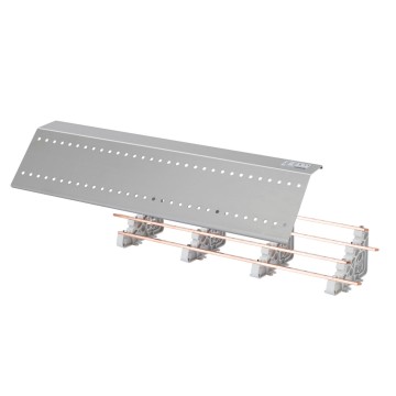 Horizontal four-pole divider 400 A with pre-drilled threaded M6 busbars