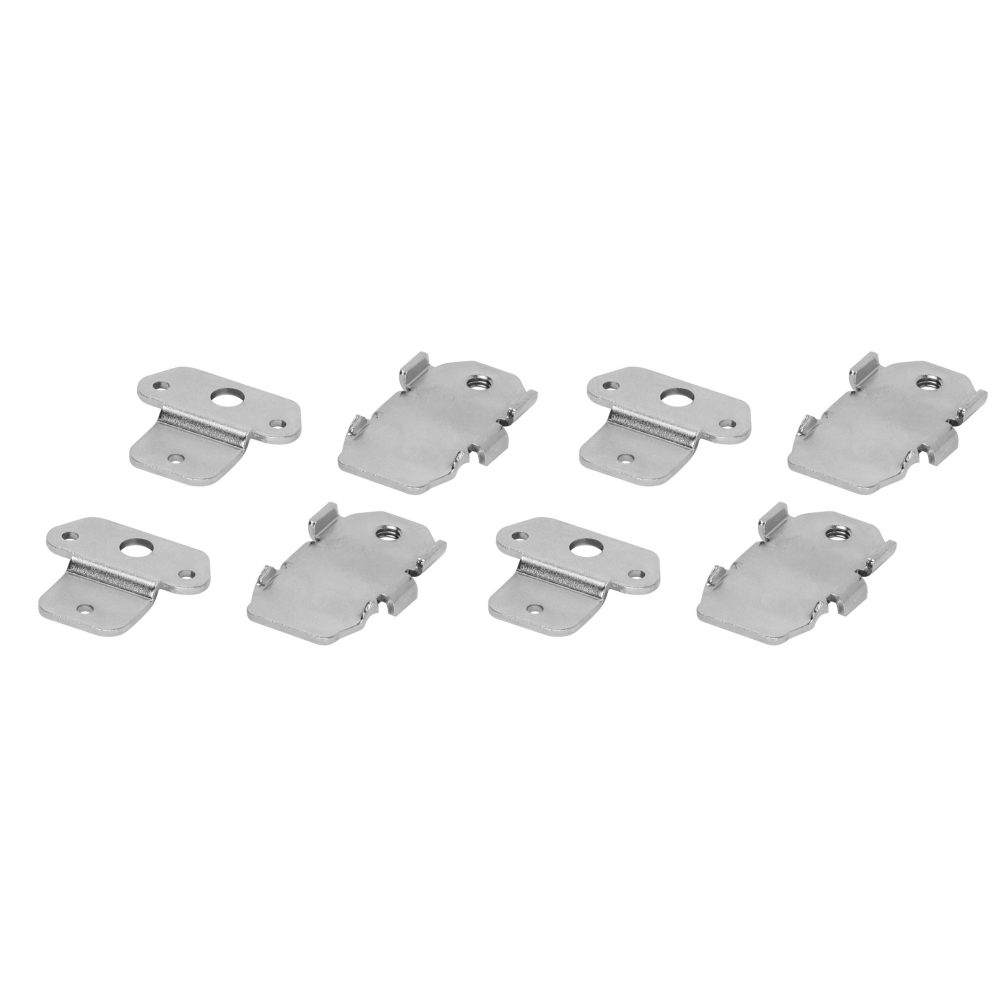  set 4 staffe in metallo - cvx 160i - per fissaggio su cartongesso