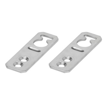 Set of 2 metal brackets for wall-mounting fixing Set of 2 metal brackets for wall-mounting fixing