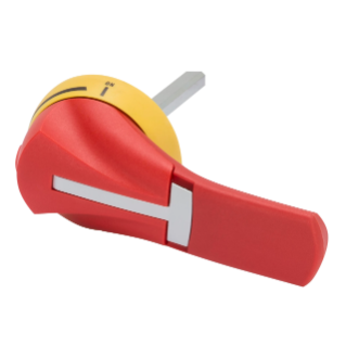 DOOR COUPLING ROTARY HANDLE IP65 - MSS 125/160 - RED - EMERGENCY - SHAFT 200MM