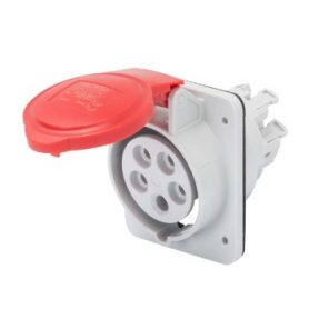 BASE FIJA DE EMPOTRAR A 10° HP - IP44/IP54 - 3P+N+T 16A 380-415V 50/60HZ - ROJO - 6H - CONEXIONADO RÁPIDO