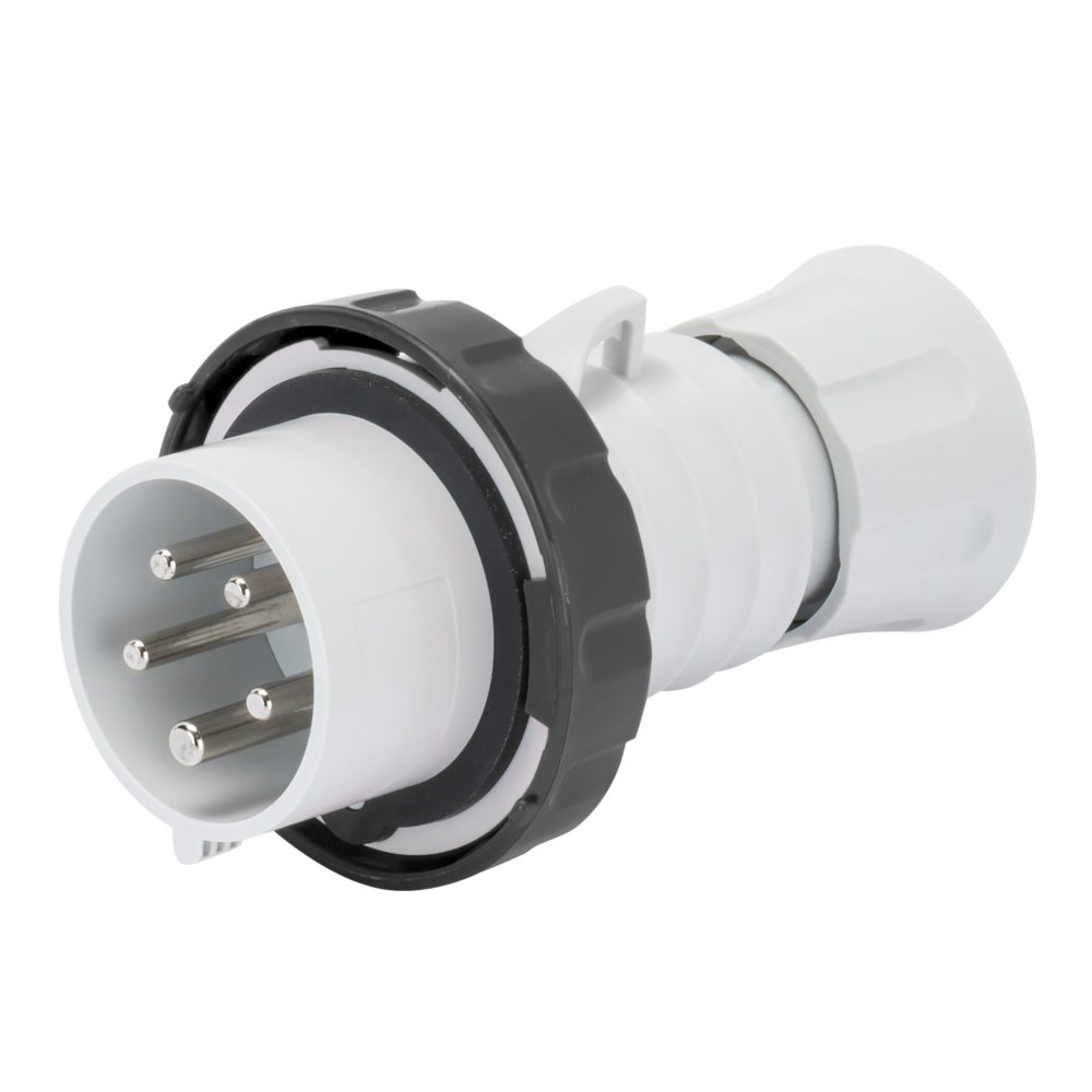  straight plug hp - ip66/ip67/ip68/ip69 - 2p+e 16a 480-500v 50/60hz - black - 7h - screw wiring