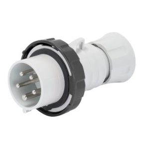 STRAIGHT PLUG HP - IP66/IP67/IP68/IP69 - 3P+N+E 16A 600-690V 50/60HZ - BLACK - 5H - SCREW WIRING