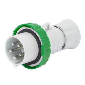 STRAIGHT PLUG HP - IP66/IP67/IP68/IP69 - 2P+E 16A >50V 100-300HZ - GREEN - 10H - SCREW WIRING