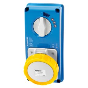 base fija interbloqueadas vertical - automatika - mt 6ka curva c - sin fondo - 2p+t 16a 100-130v - 50/60hz 4h - ip67