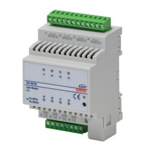 MODUL DE INTRARE TENSIUNE C.A./C.C. CU 8 CANALE - KNX - 8 CANALE - IP20 - 4 MODULE - MONTARE PE ȘINĂ DIN